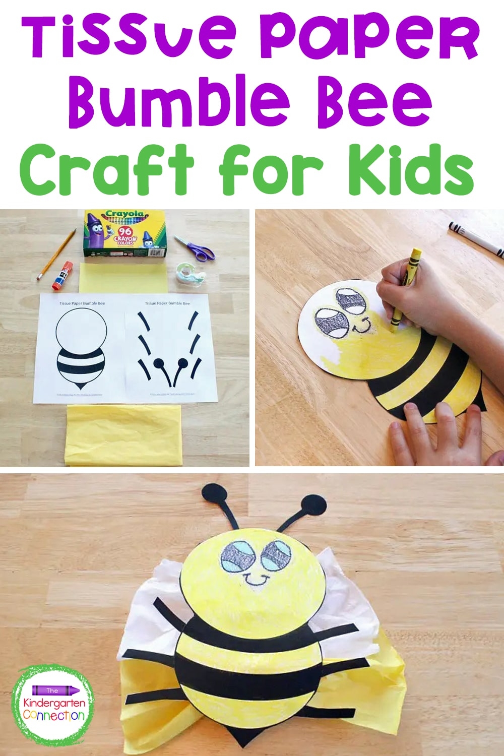 Tissue Paper Bumble Bee Craft The Kindergarten Connection Tissue Paper Bumble Bee Craft The Kindergarten Connection