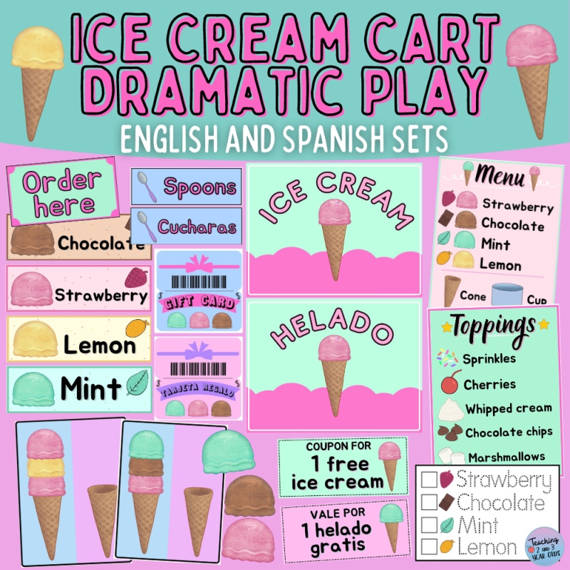 Toddler And Preschool Ice Cream Dramatic Play