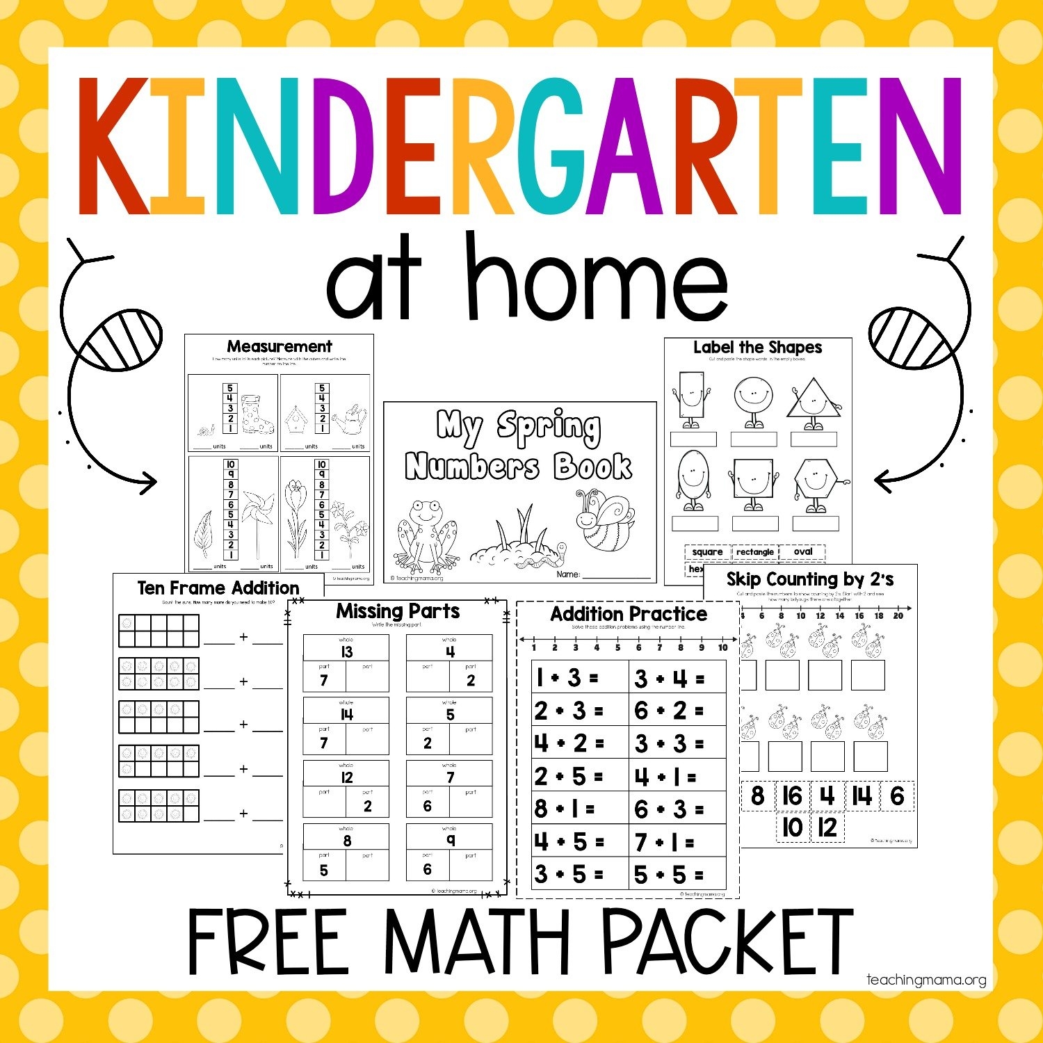 Free Kindergarten Worksheet Packets Free Kindergarten Worksheet Packets