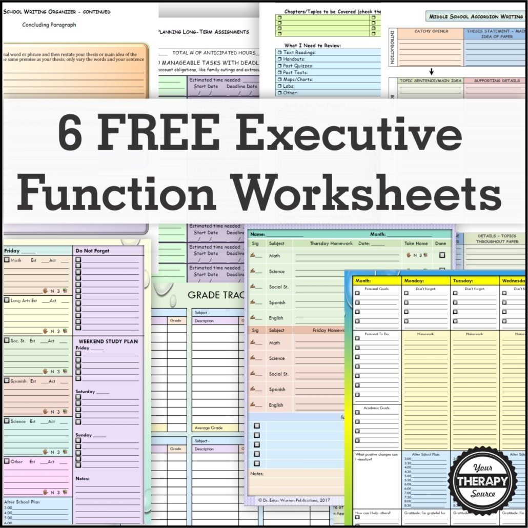 Free Printable Adhd Worksheets For Adults