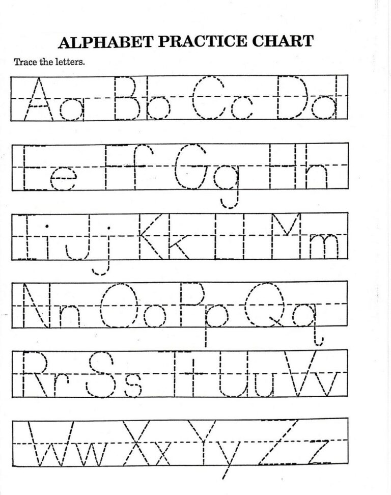 Tracing Letters Az Free Printable Printable Party Favors