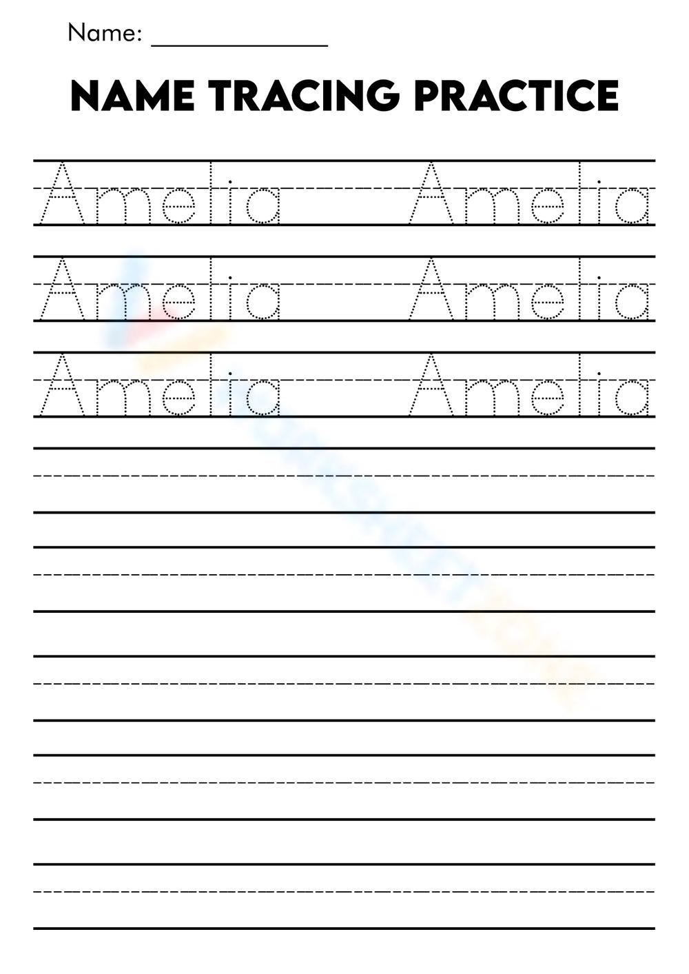 Printable Name For Preschoolers To Trace Printable Name For Preschoolers To Trace