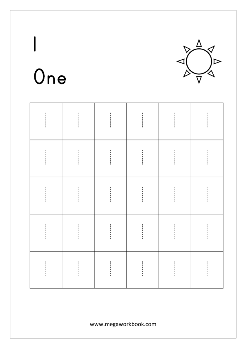 Tracing Numbers Number Tracing Worksheets Tracing Numbers 1 To 10 Number Writing Practice MegaWorkbook