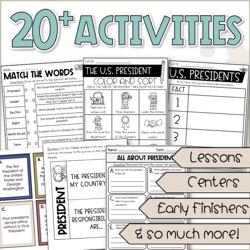 U S Presidents Activities And Worksheets Presidents Day Lesson Plans Priceless Ponderings U S Presidents Activities And Worksheets Presidents Day Lesson Plans Priceless Ponderings
