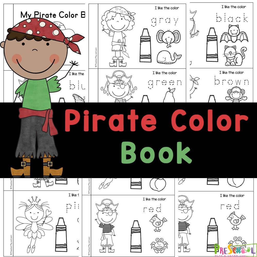 u200d FREE Printable Pirate Colours Name For Kids Printable Book u200d FREE Printable Pirate Colours Name For Kids Printable Book