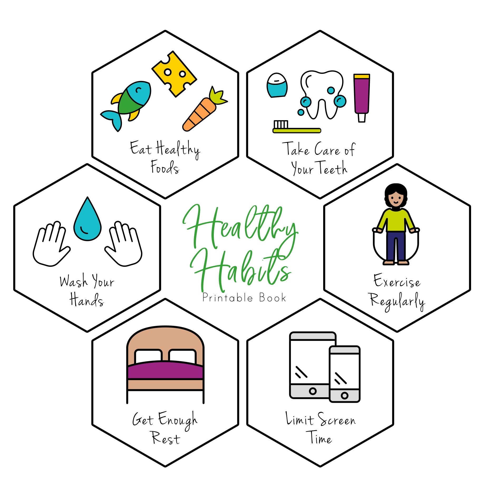 Free Printable Worksheets On Healthy Habits Free Printable Worksheets On Healthy Habits