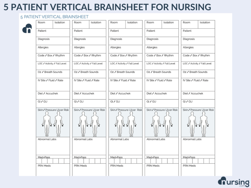 Ultimate Nursing Report Sheet Database Free Downloads