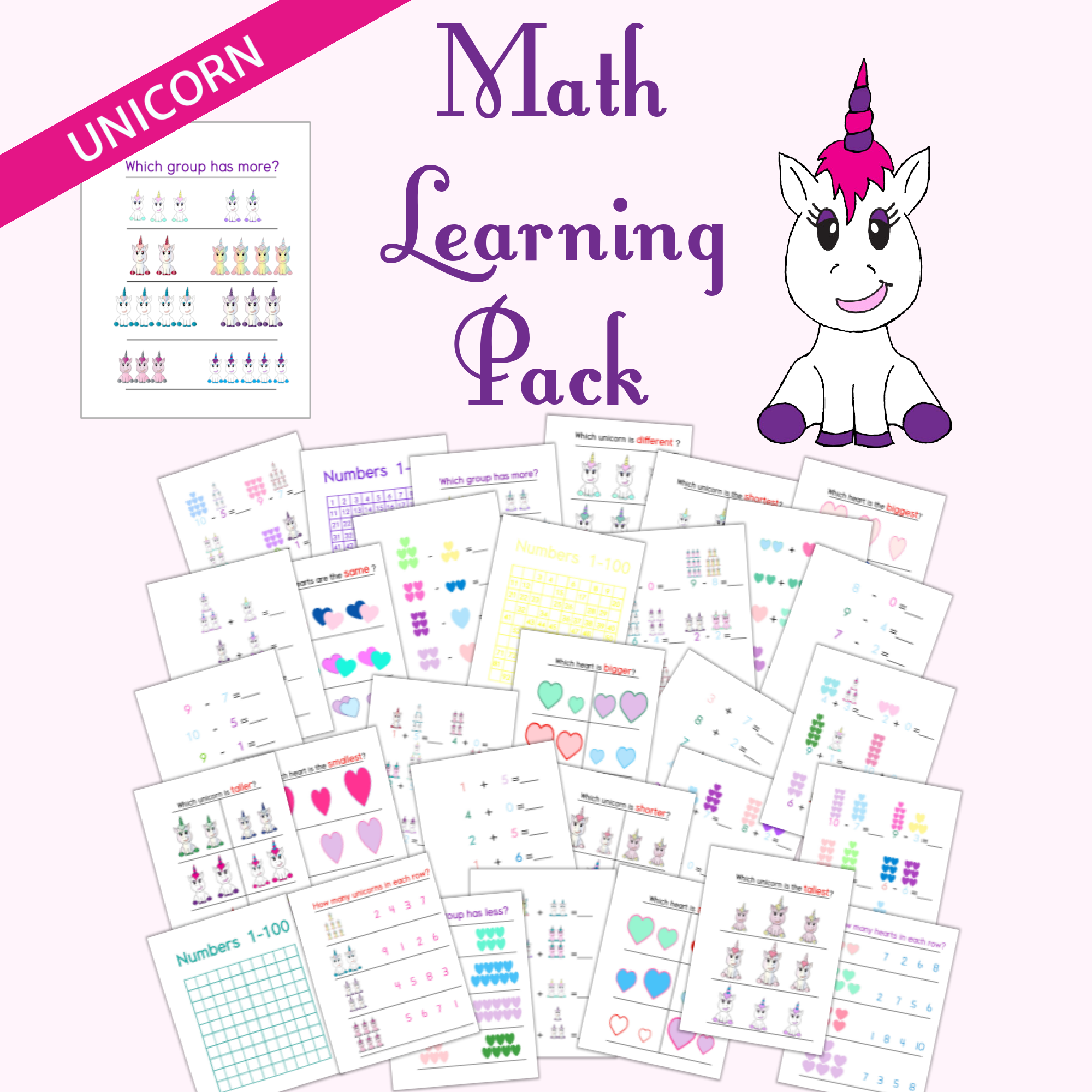 Unicorn Math Pack No YOU Need To Calm Down Unicorn Math Pack No YOU Need To Calm Down