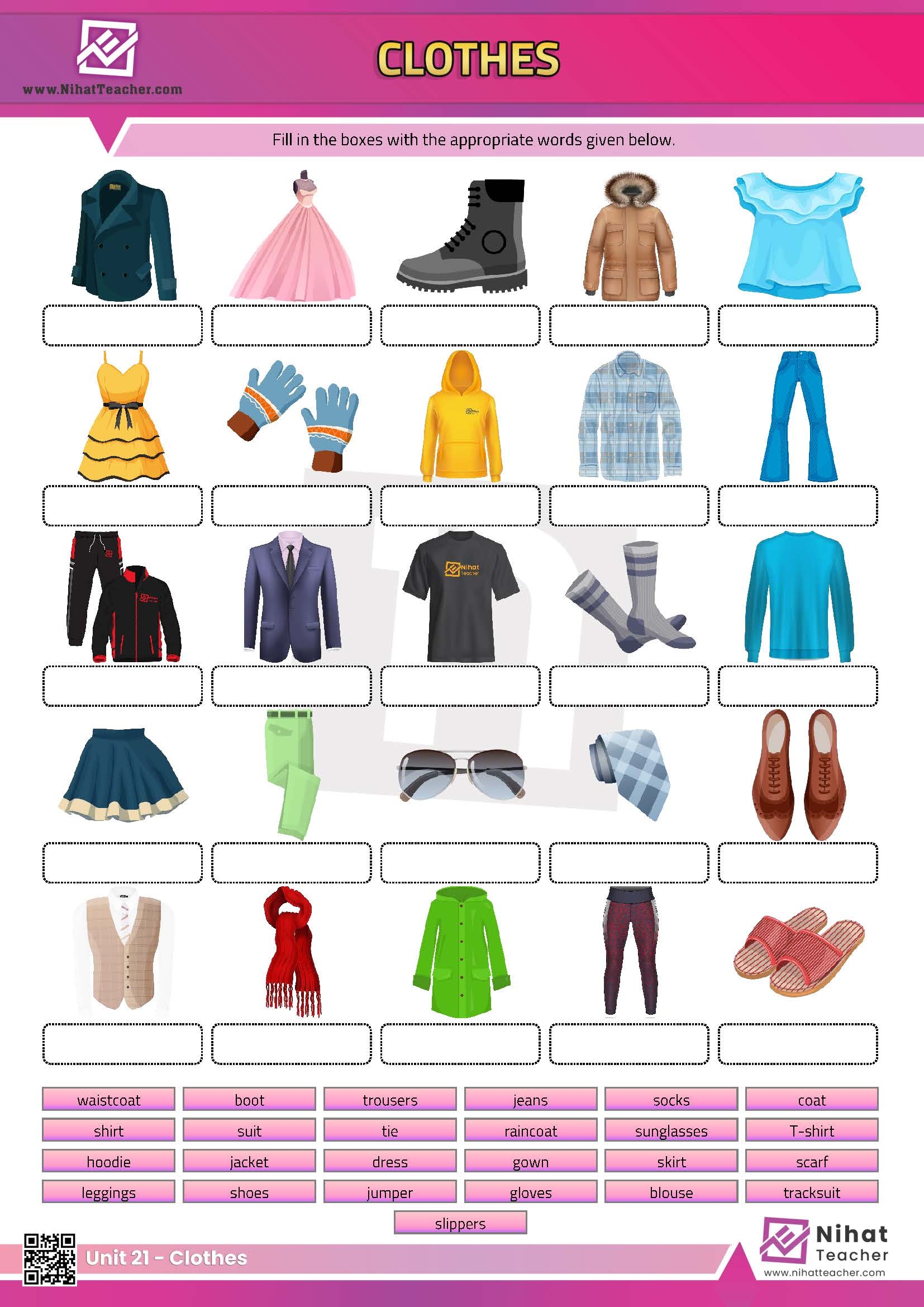 Unit 21 Clothes Worksheet 1 Free English Learning And Teaching Resources Free PDF Worksheets And Multiple Choice Tests Unit 21 Clothes Worksheet 1 Free English Learning And Teaching Resources Free PDF Worksheets And Multiple Choice Tests