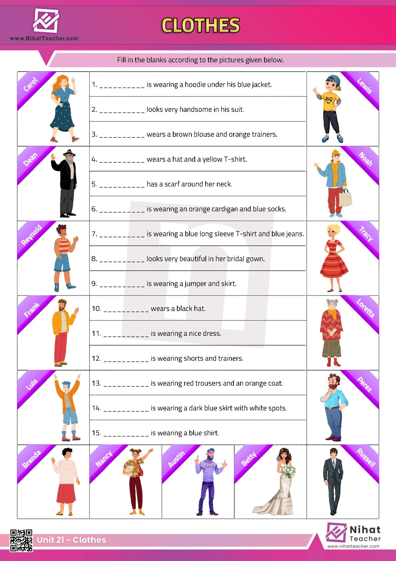 Unit 21 Clothes Worksheet 3 Free English Learning And Teaching Resources Free PDF Worksheets And Multiple Choice Tests Unit 21 Clothes Worksheet 3 Free English Learning And Teaching Resources Free PDF Worksheets And Multiple Choice Tests