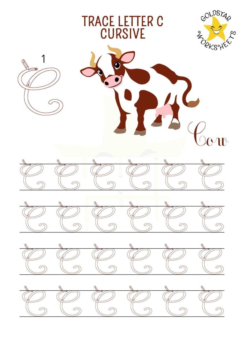 Uppercase Cursive Tracing Worksheets For Kids Fun And Free Practice