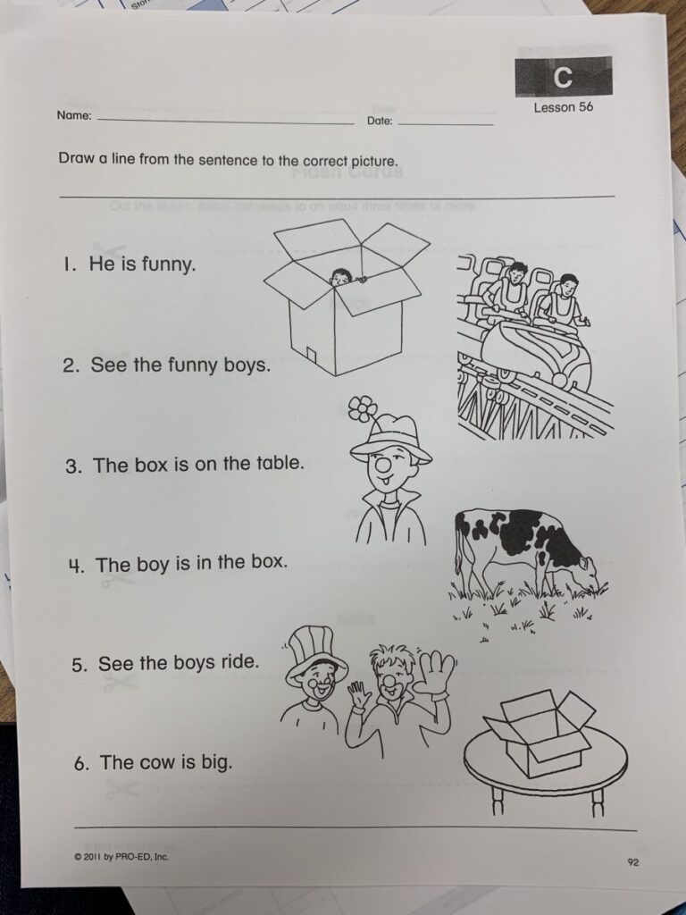 Using Edmark Reading Program The Autism Helper Worksheets Library