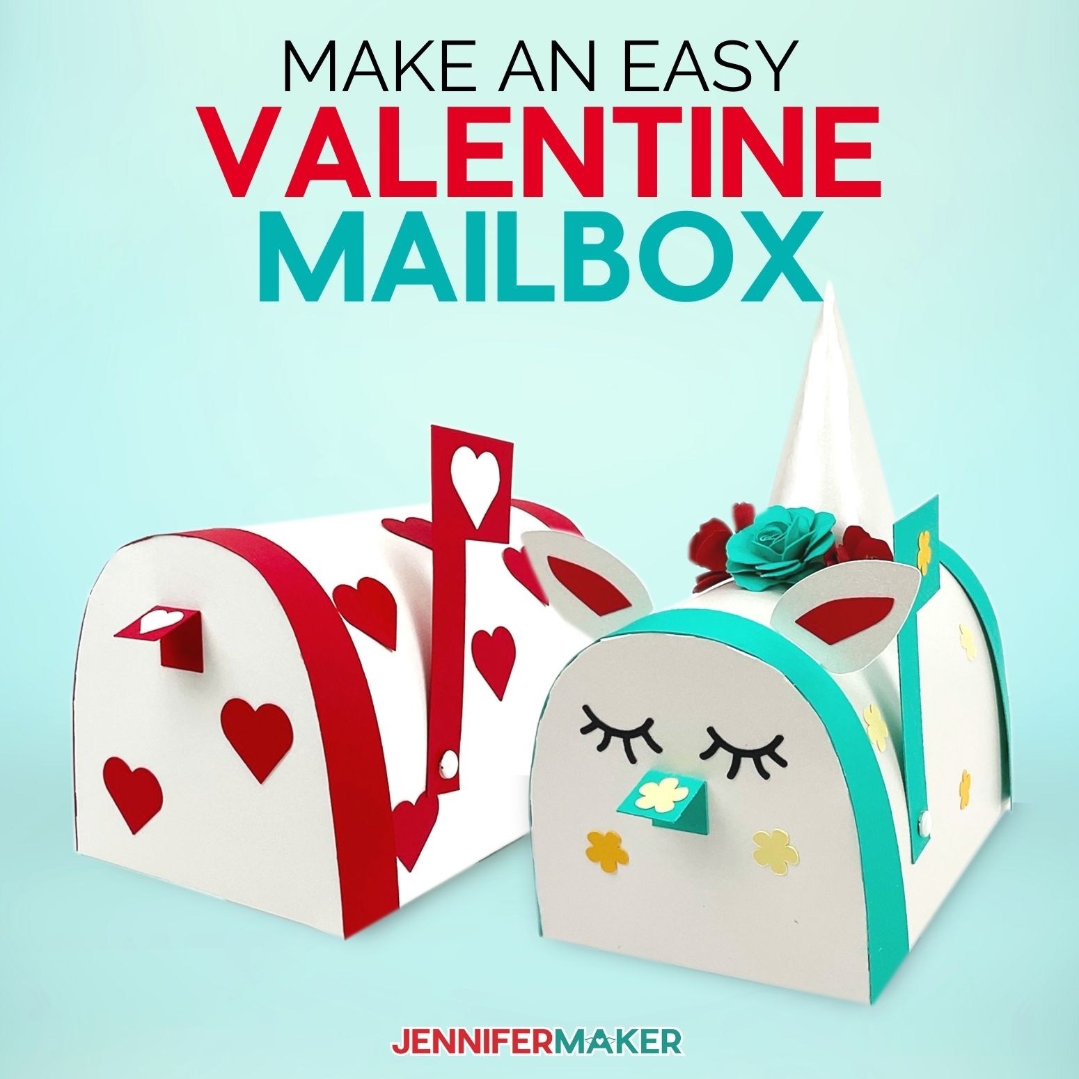 Valentine Mailbox Craft Unicorn Decor Printable Cards Jennifer Maker Valentine Mailbox Craft Unicorn Decor Printable Cards Jennifer Maker