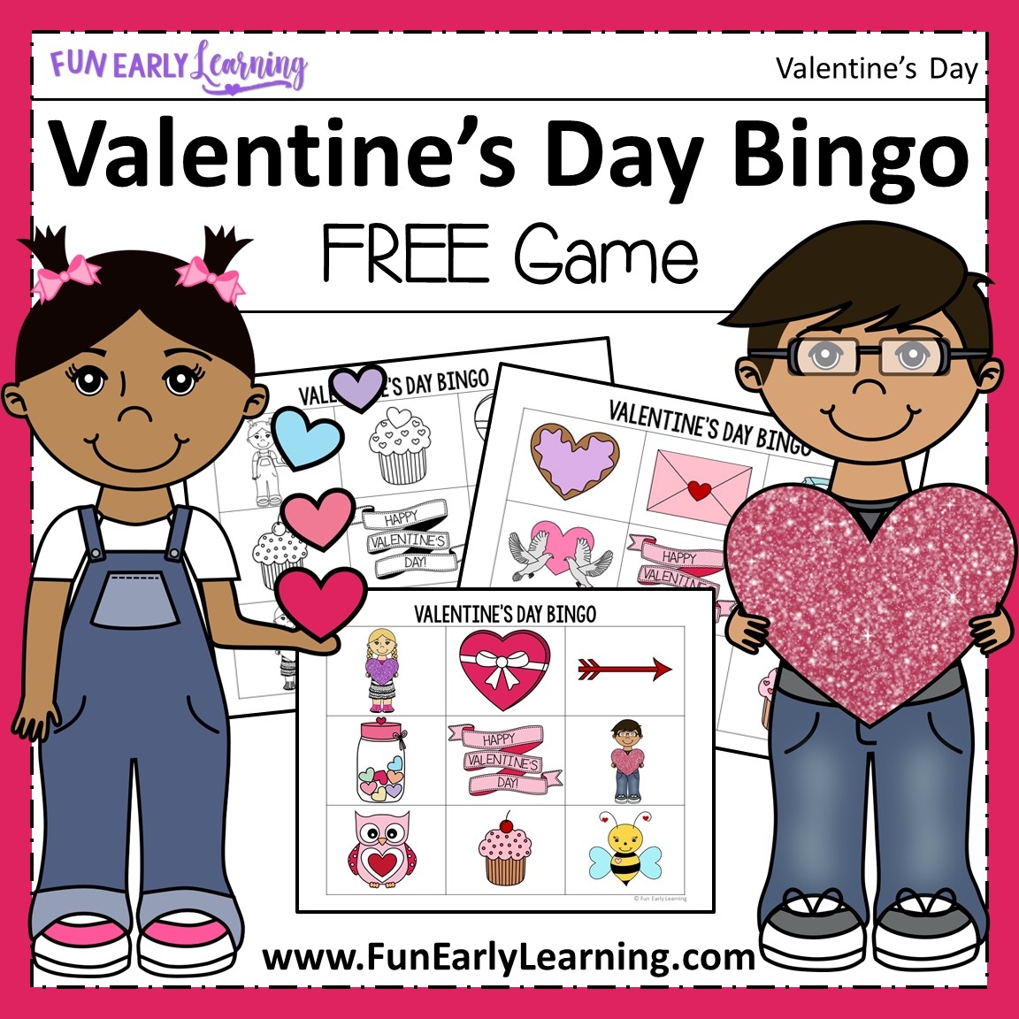 Valentine s Day Bingo Fun Early Learning