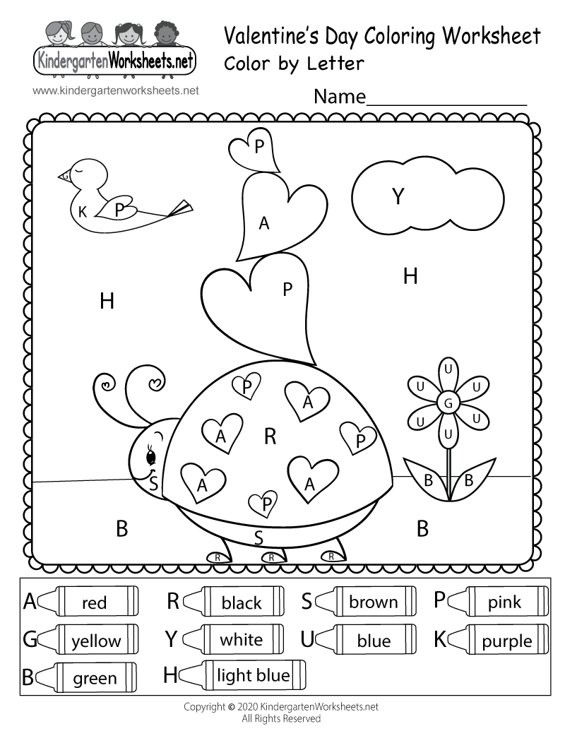 Free Printable Valentine's Day Worksheet
