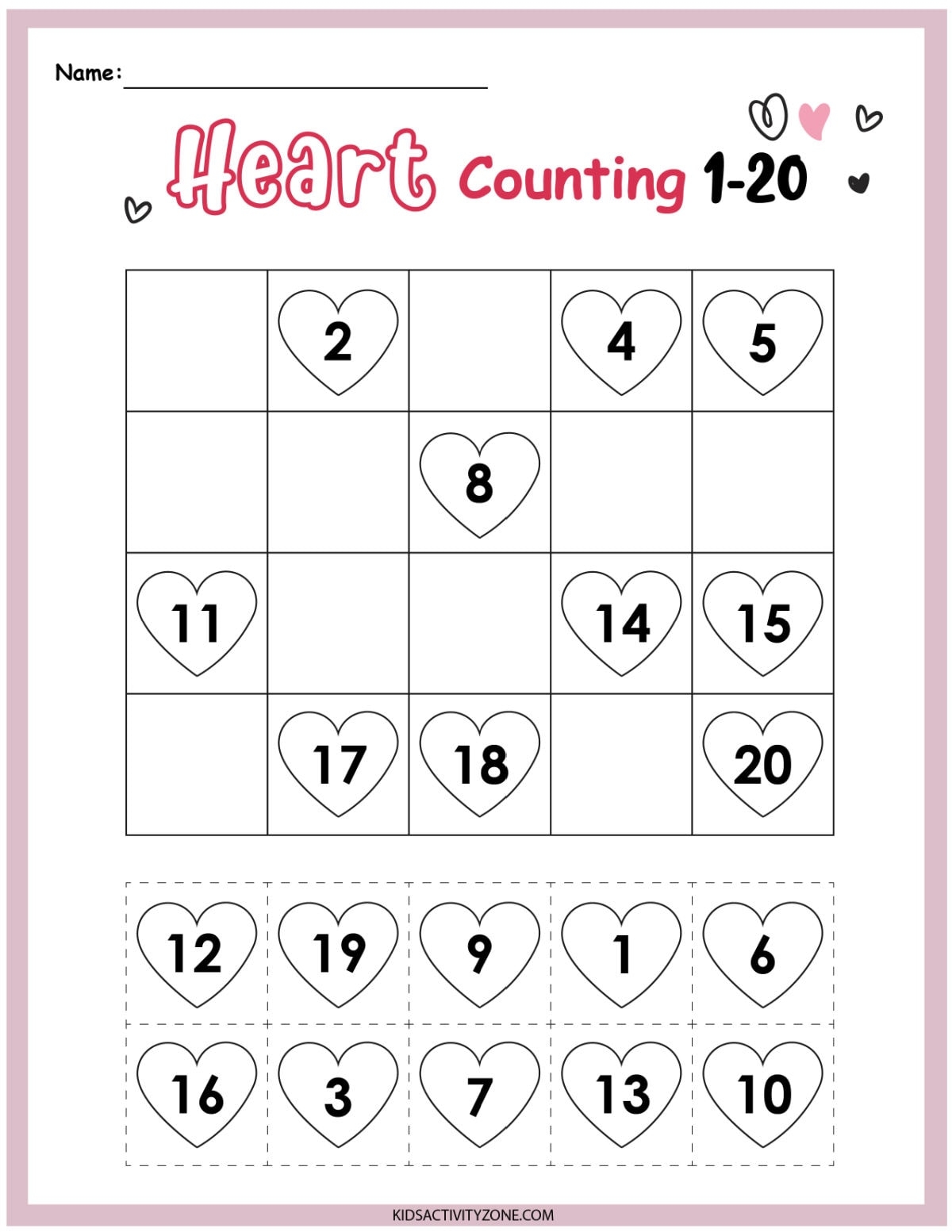 Valentine s Day Math Packet Preschool U0026 Kindergarten Kids Activity Zone Valentine s Day Math Packet Preschool U0026 Kindergarten Kids Activity Zone