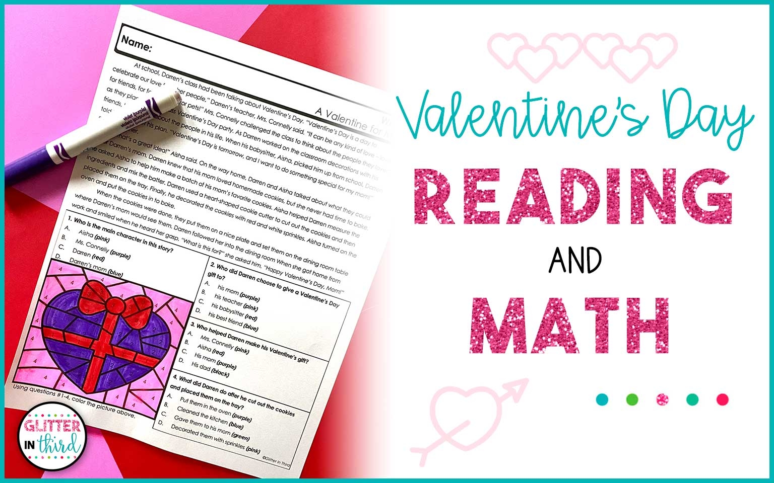 Free Valentine Worksheets For 5th Grade
