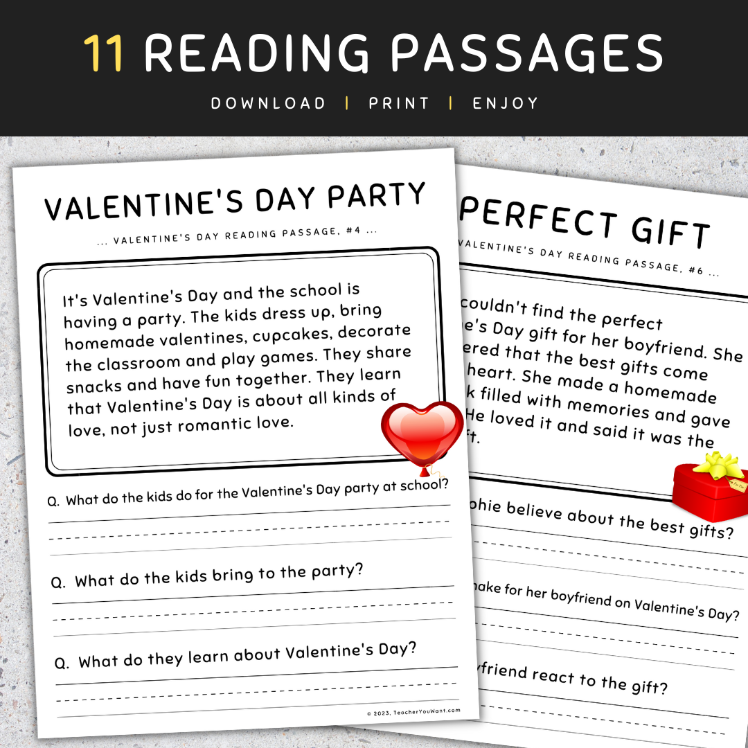 Valentine s Day Reading Comprehension Reading Activities U0026 Worksheets Valentine s Day Reading Comprehension Reading Activities U0026 Worksheets
