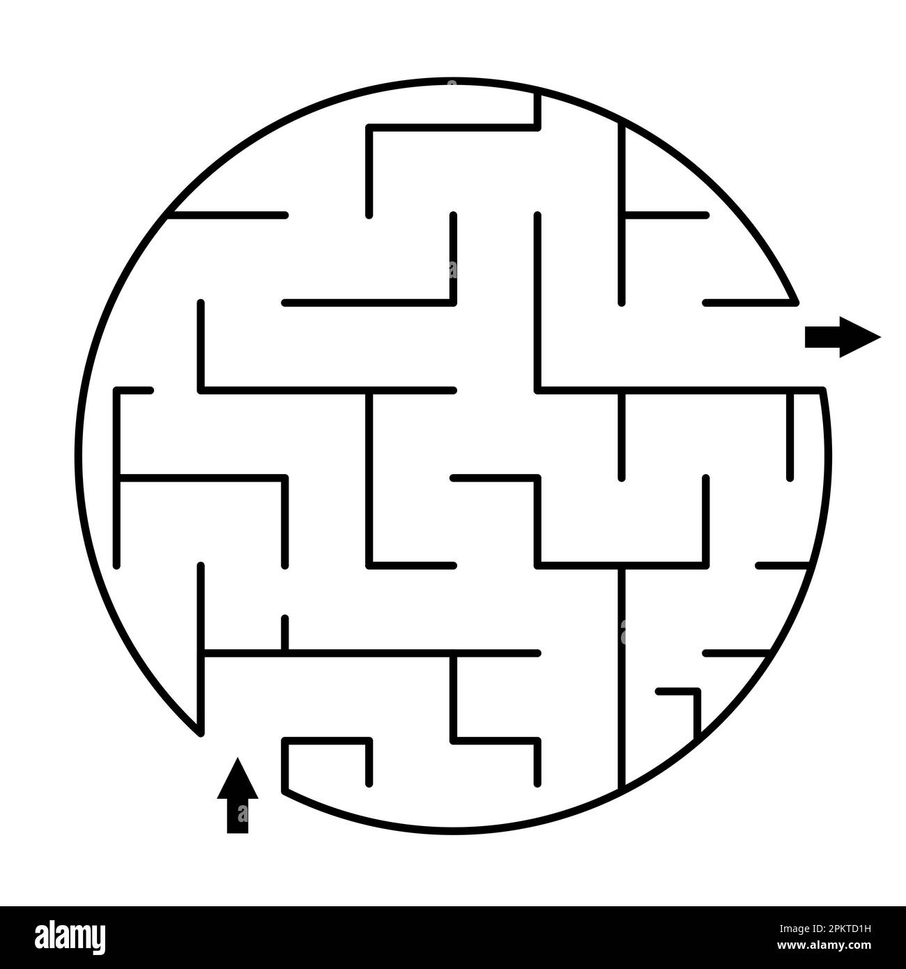 Vector Maze Template Blank Black And White Circle Shaped Vector Maze Template Blank Black And White Circle Shaped
