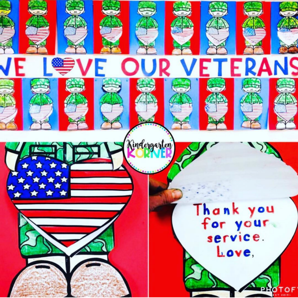 Veterans Day Activities For Kindergarten And 1st Kindergarten Korner A Kindergarten Teaching Blog