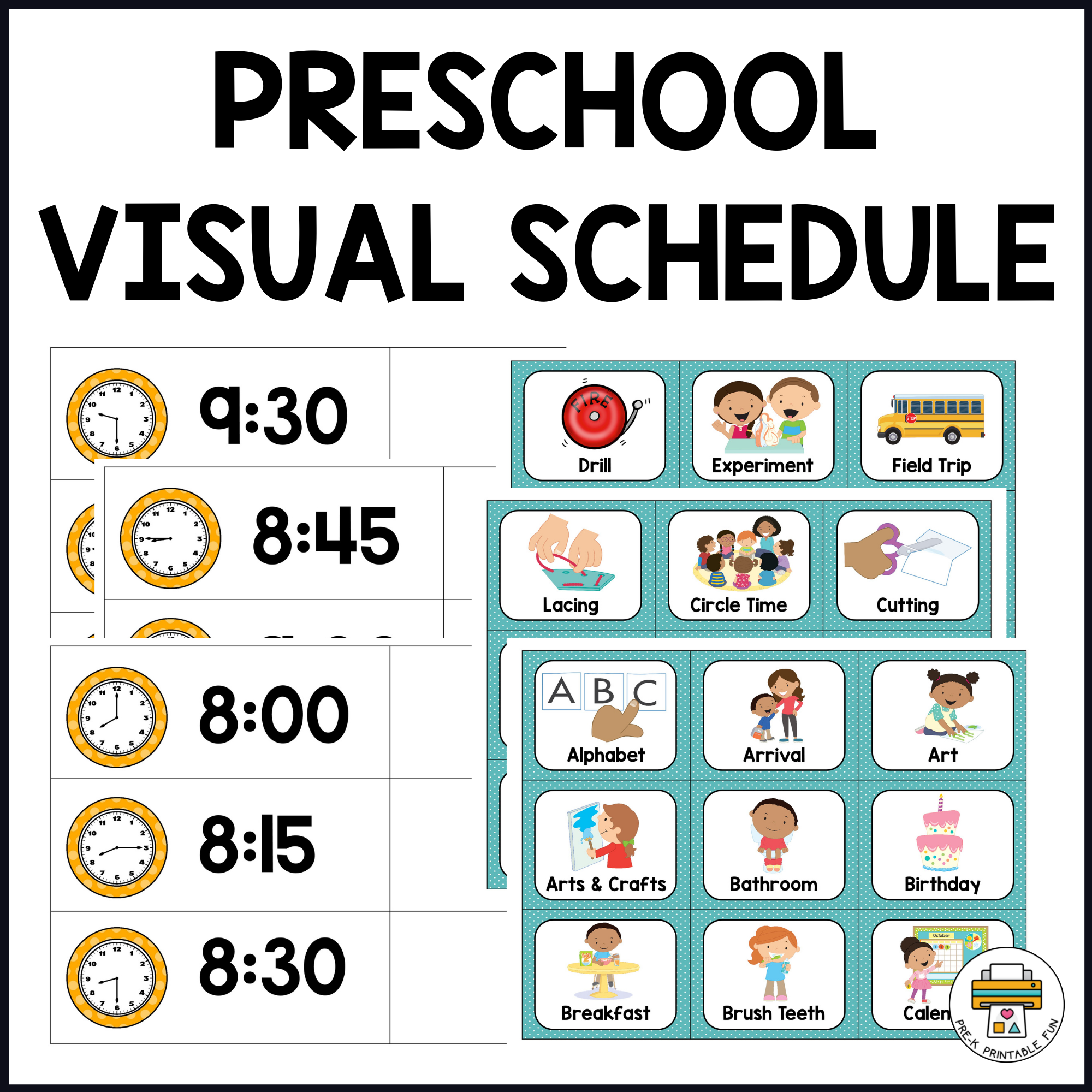 Printable Preschool Schedule Pictures Printable Preschool Schedule Pictures