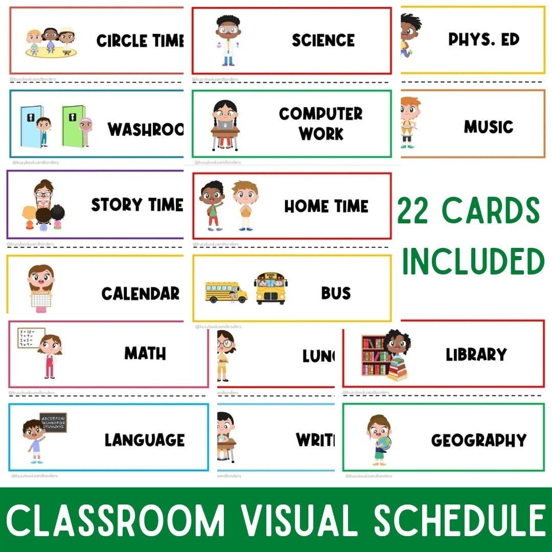 Visual Schedule Classroom Schedule Kids Printable Schedule Daily Routine Chart Homeschool Daycare Classroom Printables Teacher Etsy UK Visual Schedule Classroom Schedule Kids Printable Schedule Daily Routine Chart Homeschool Daycare Classroom Printables Teacher Etsy UK