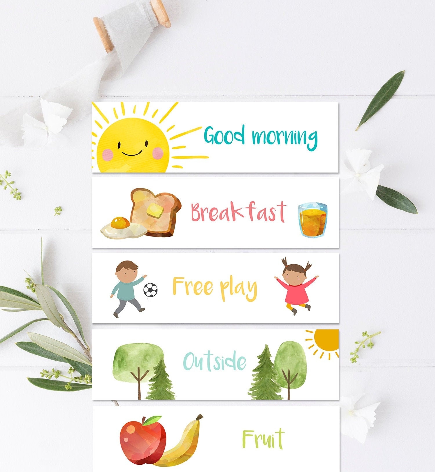 Visual Schedule Preschool Printable