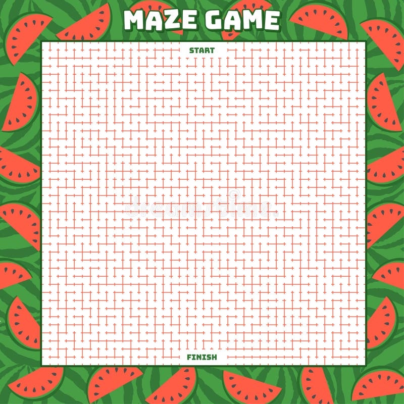 Watermelon Maze Stock Illustrations 229 Watermelon Maze Stock Illustrations Vectors U0026 Clipart Dreamstime