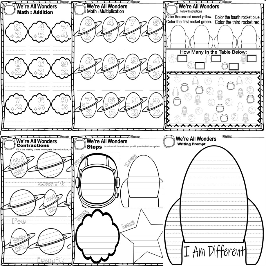 We re All Wonders Book Companion Reading Comprehension Worksheets Made By Teachers We re All Wonders Book Companion Reading Comprehension Worksheets Made By Teachers