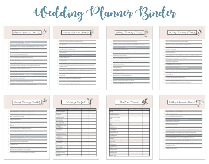 Wedding Planning 10 Free PDF Printables Printablee Worksheets Library