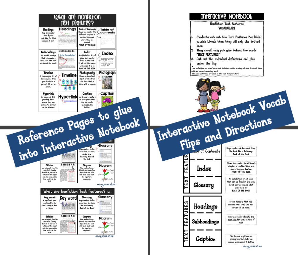 Free Text Features Worksheets Third Grade Free Text Features Worksheets Third Grade