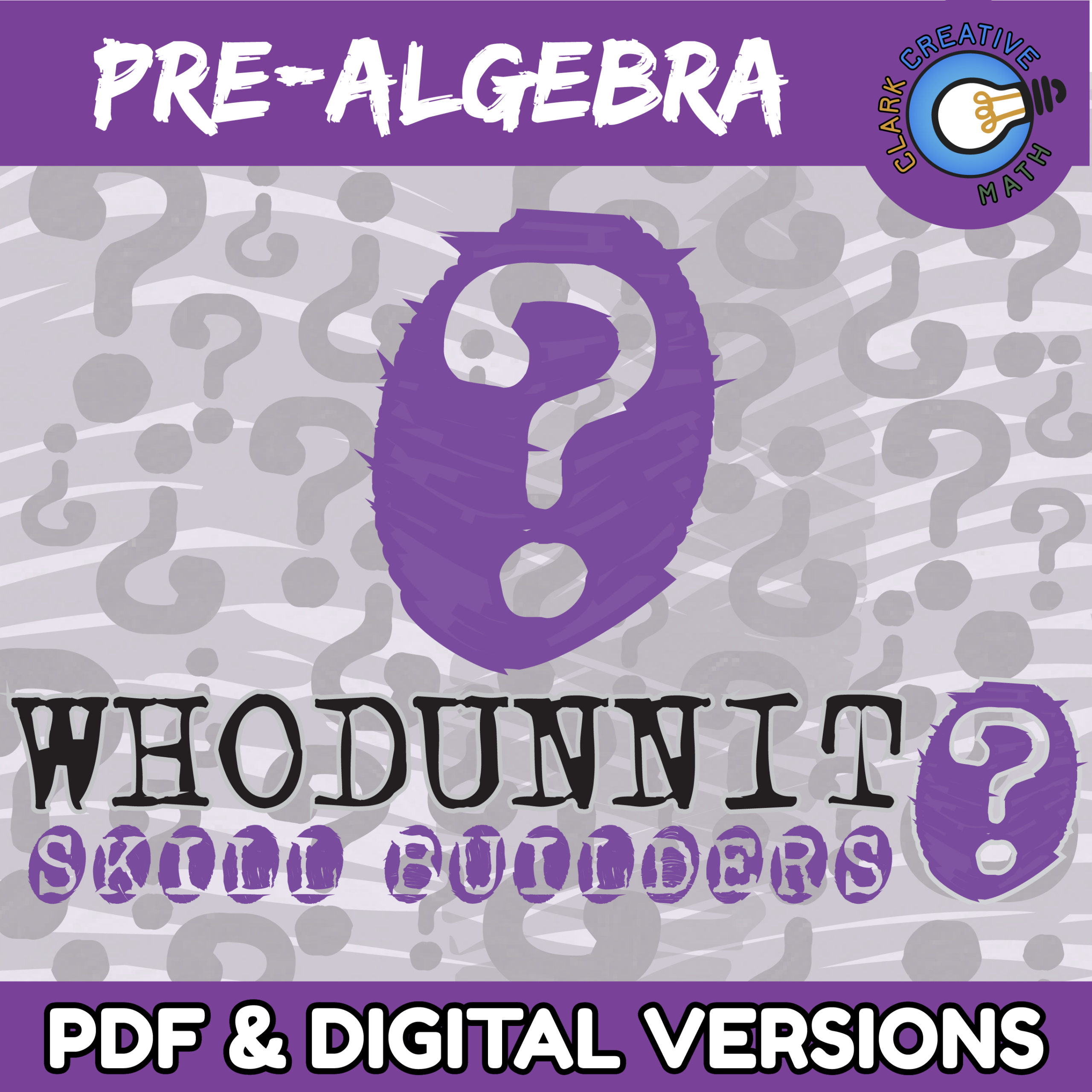 Whodunnit Pre Algebra Bundle Whodunnit Pre Algebra Bundle