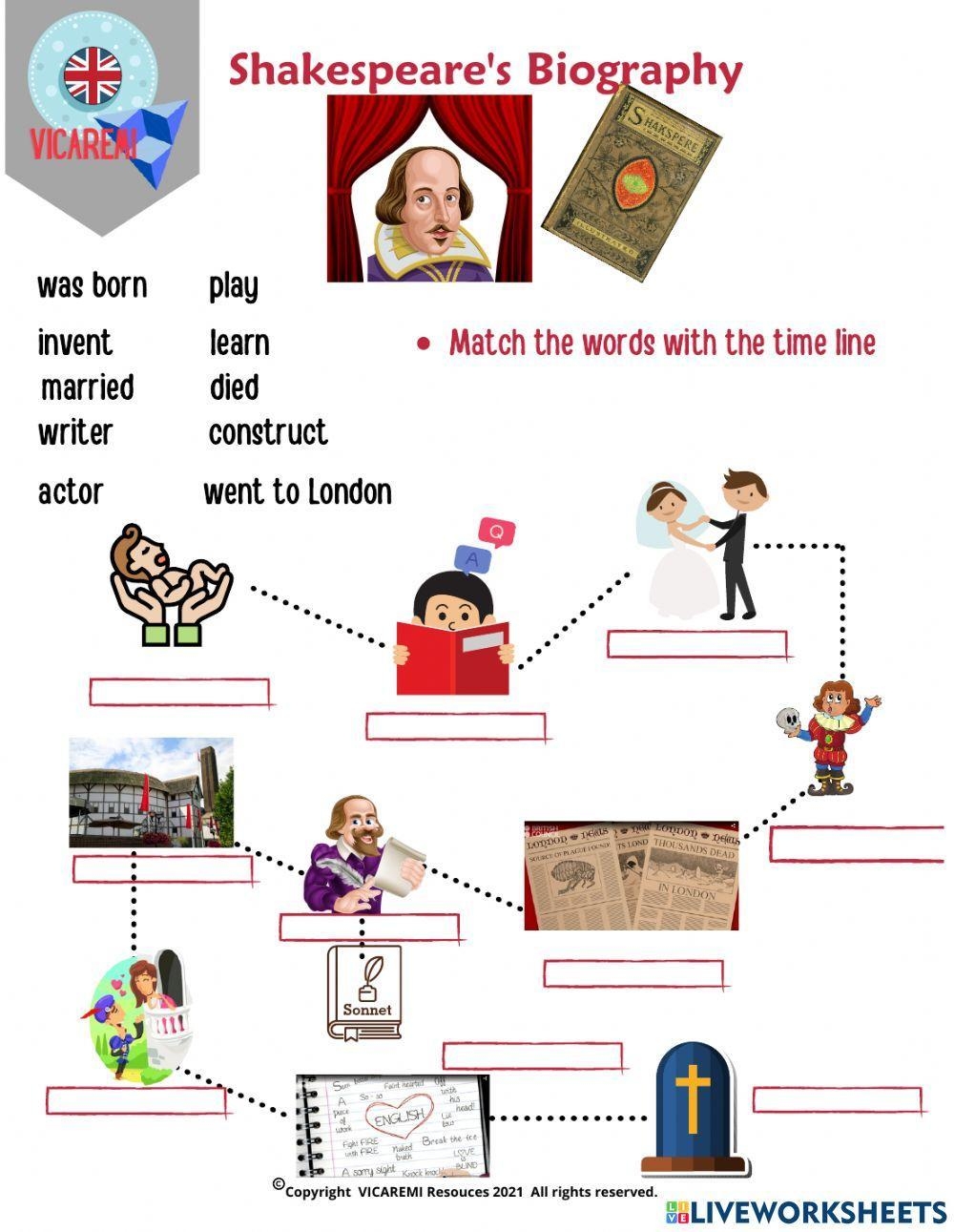 William Shakespeare Exercise For A1 Worksheets Library William Shakespeare Exercise For A1 Worksheets Library
