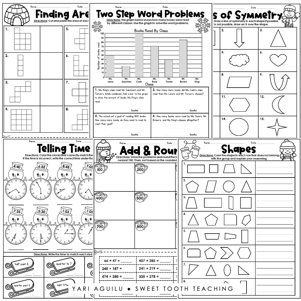 Printable Enrichment Worksheets For Third Graders