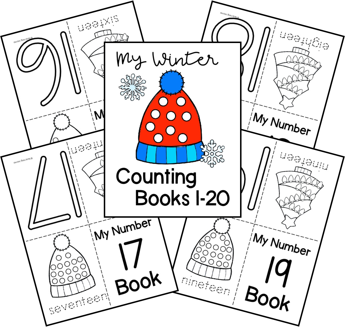 Printable Counting Books For Preschoolers
