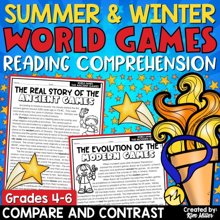 Winter Games 2022 Reading Comprehension Passages For Winter Olympics 2022 A Love Of Teaching Kim Miller