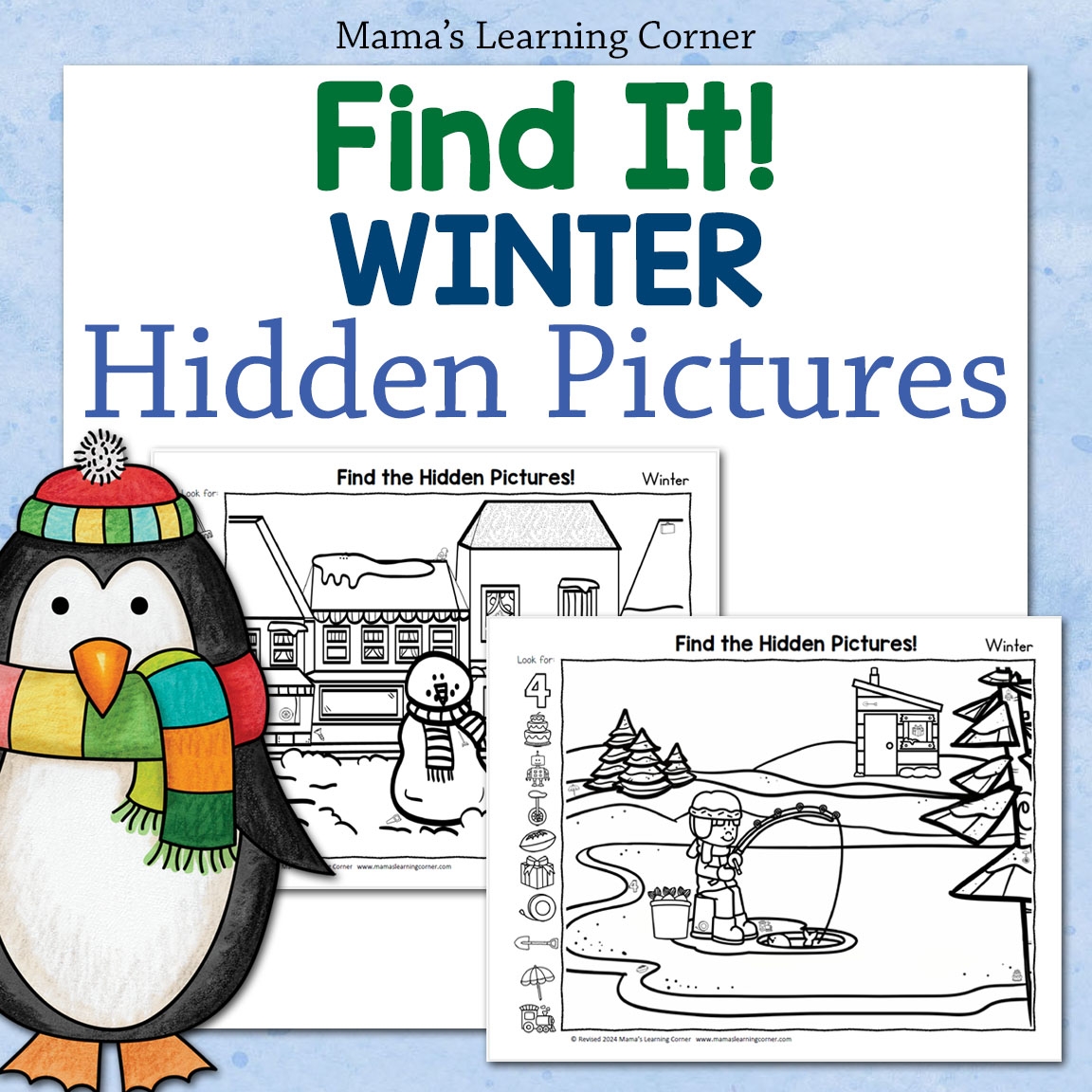 Winter Hidden Pictures Printable Packet Mamas Learning Corner Winter Hidden Pictures Printable Packet Mamas Learning Corner