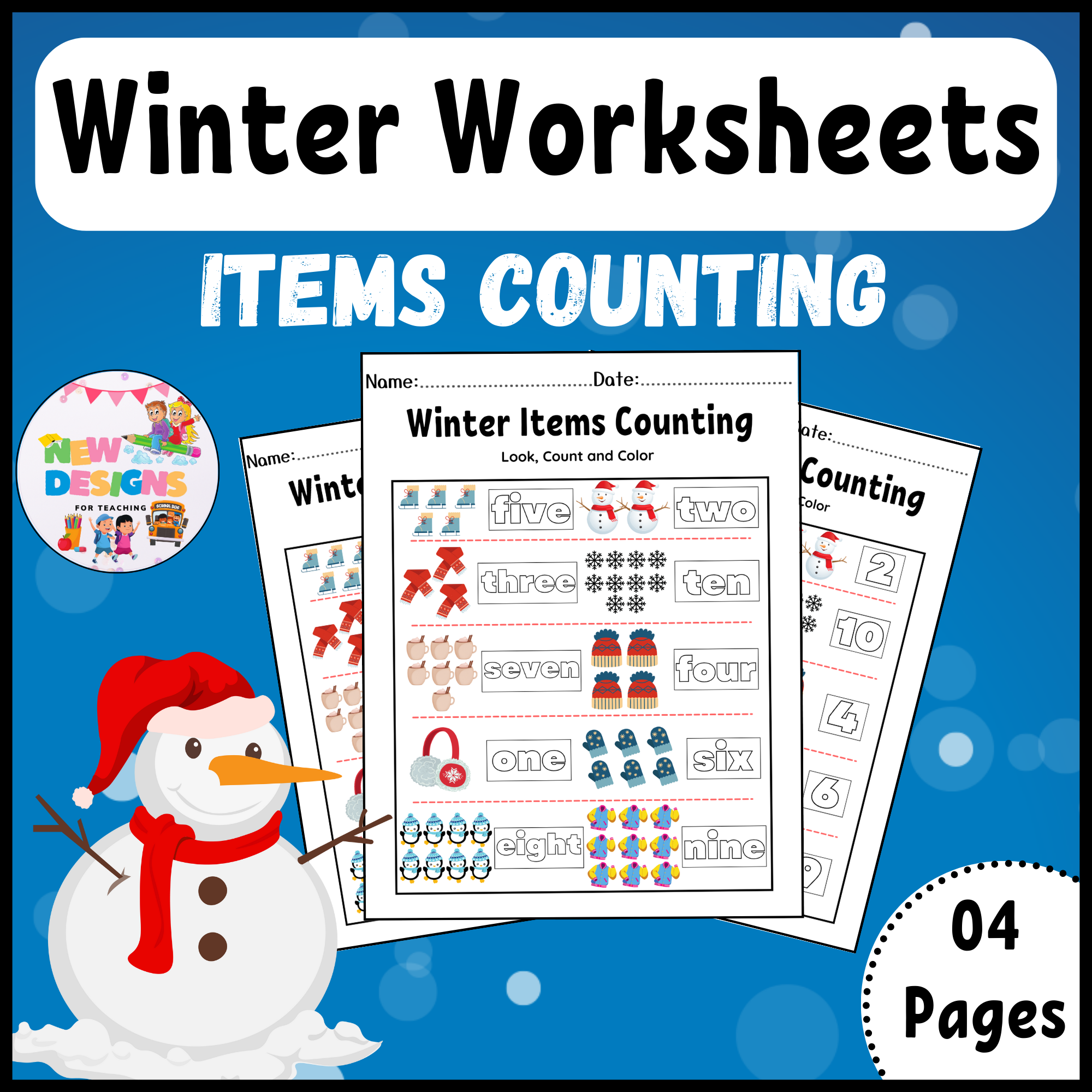 Winter Items Counting Printable Winter Worksheets Made By Teachers Winter Items Counting Printable Winter Worksheets Made By Teachers