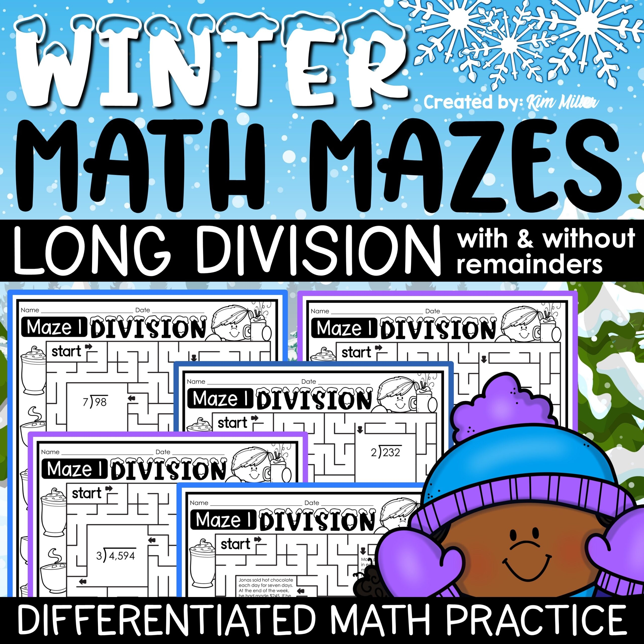 Division Maze Worksheet Division Maze Worksheet
