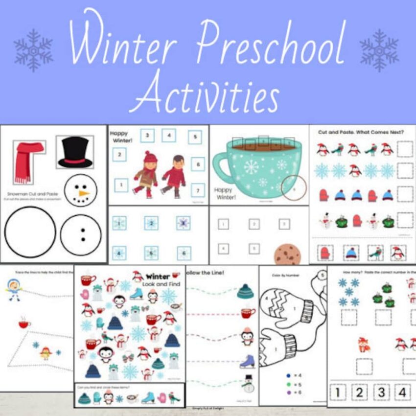 Winter Preschool Activities Winter Preschool Printable Winter Activities For Preschoolers Preschool Winter Winter Worksheet