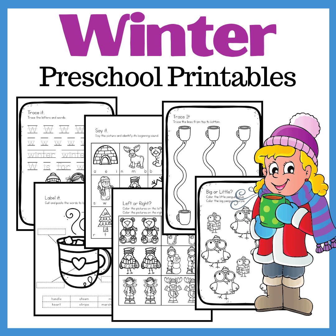 Winter Preschool Printables Winter Preschool Printables