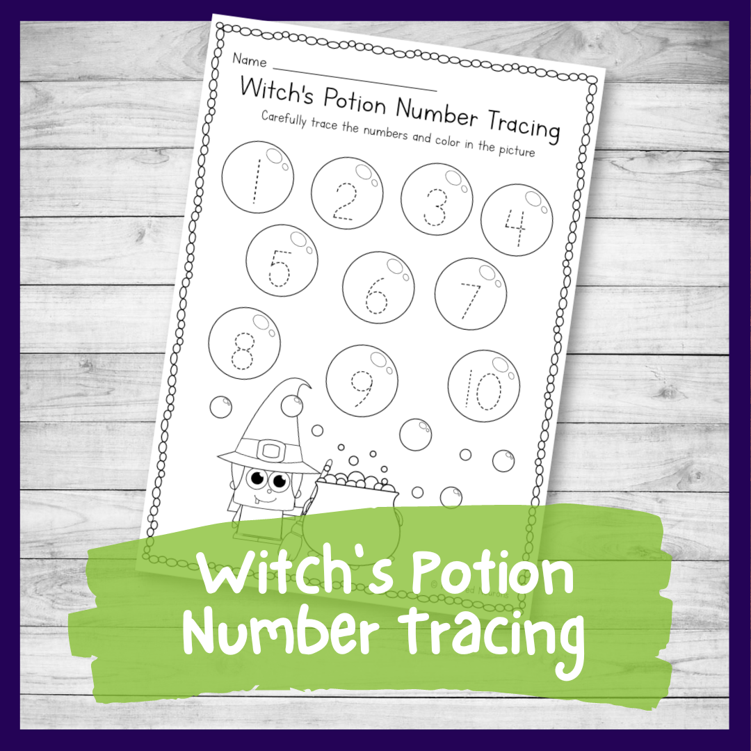 Printable Line Tracing Worksheets Witchy
