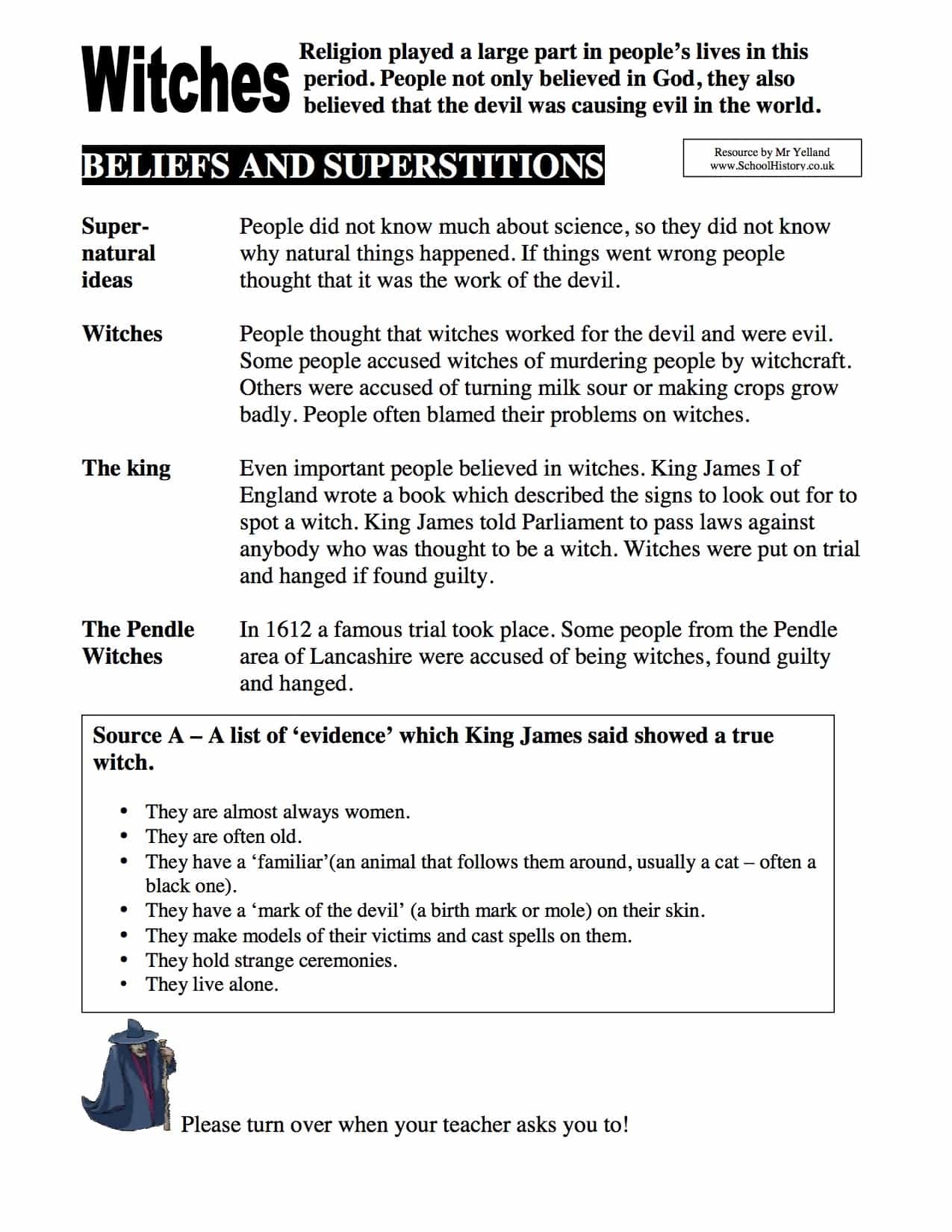 Witches U0026 Religion Year 7 Worksheet Free Download Witches U0026 Religion Year 7 Worksheet Free Download