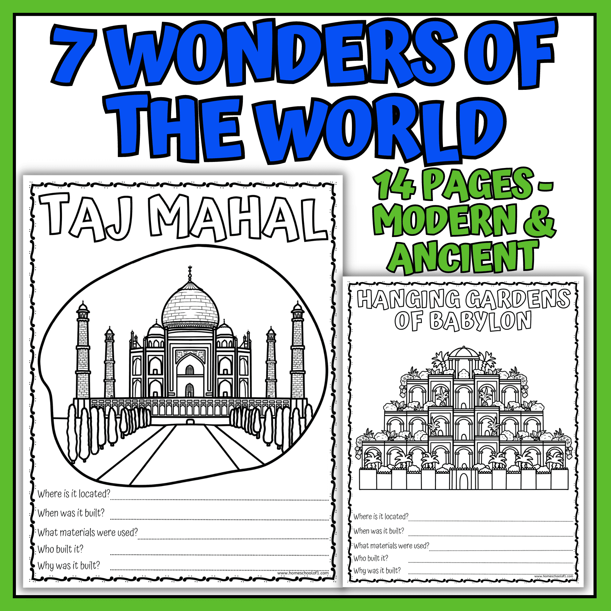 Wonders Of The World Worksheets Wonders Of The World Worksheets