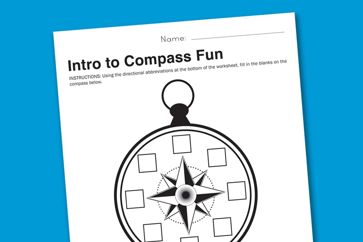 Worksheet Wednesday Intro To Compasses Paging Supermom