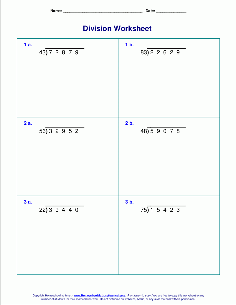 Worksheets For Division With Remainders Worksheets For Division With Remainders