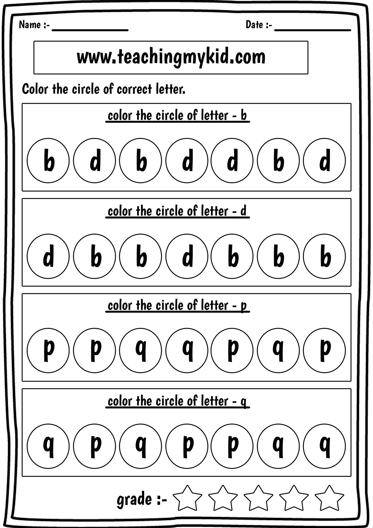 Write Lower Letters