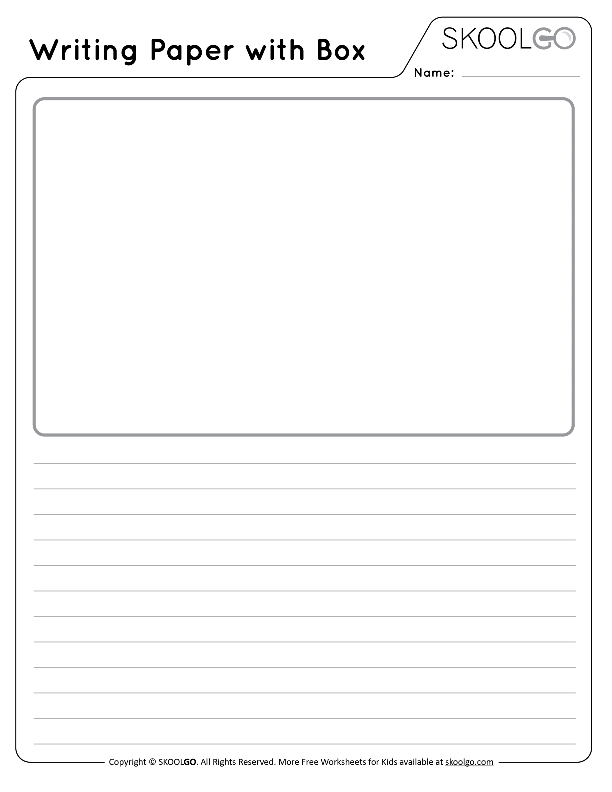 Preschool Lined Paper Printable