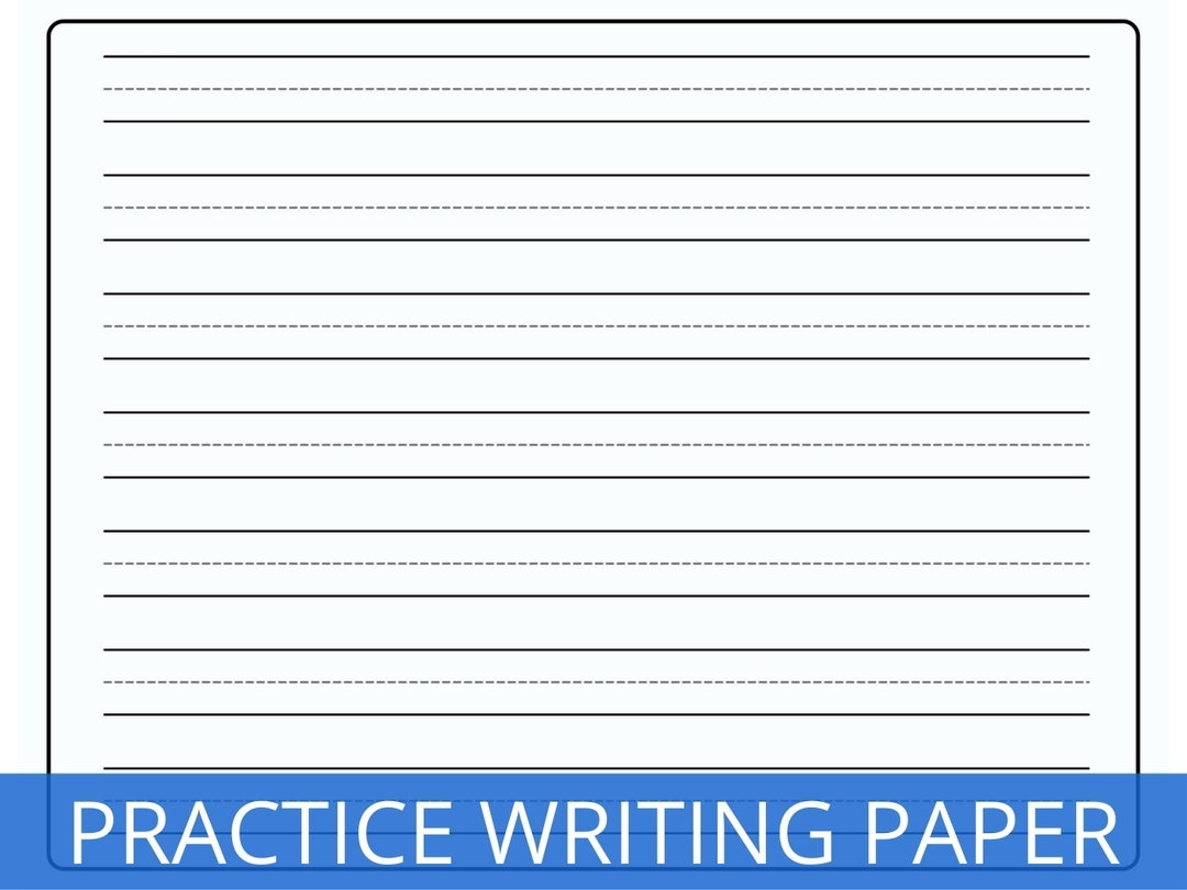 Writing Practice Paper Kindergarten Writing Paper Learning How To Print Sheets Lined Paper Handwriting Paper Kids Writing Paper Etsy UK Writing Practice Paper Kindergarten Writing Paper Learning How To Print Sheets Lined Paper Handwriting Paper Kids Writing Paper Etsy UK