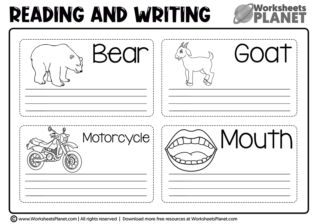 Writing Words Activities For Kindergarten Writing Words Activities For Kindergarten